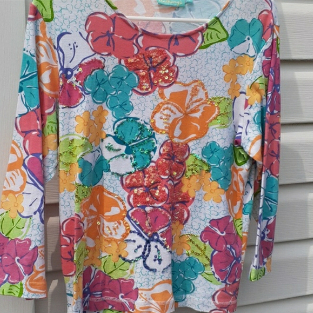 Colorful Floral Women's Blouse